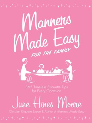 cover image of Manners Made Easy for the Family